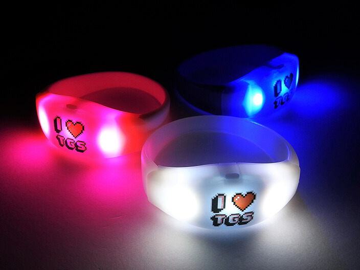 LED Wristband White【LBw】／LED Wristband Pink【LBp】／LED Wristband Blue【LBb】